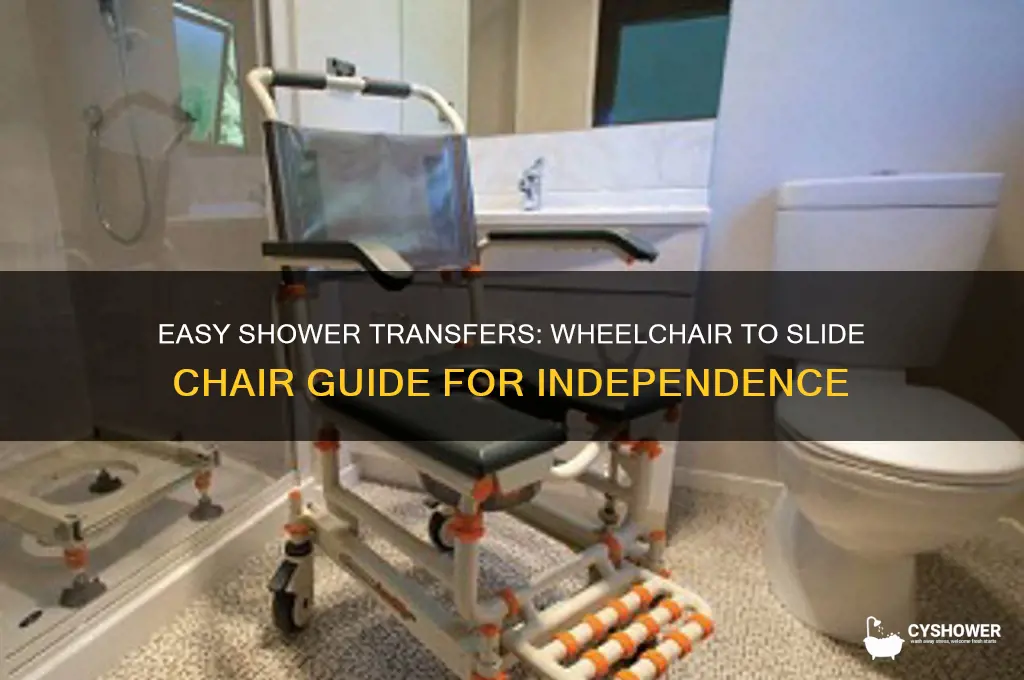 how to get out of wheelchair to shower slide chair