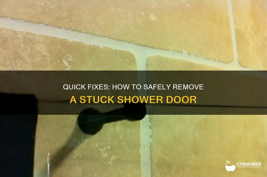 how to get out shower door