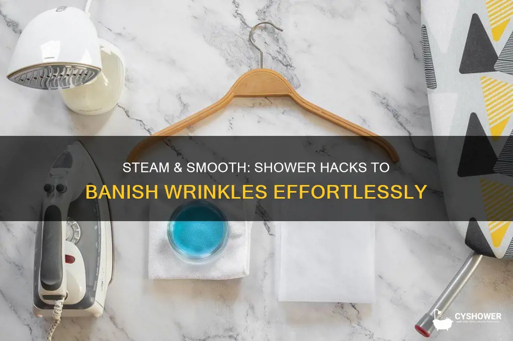how to get out wirinkles with the shower