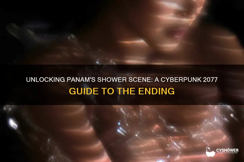 how to get panam shower ending cyberpunk