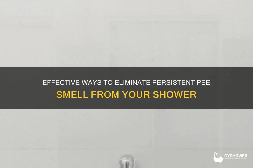 how to get pee smell out of shower