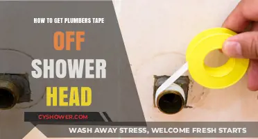 Easy Steps to Remove Plumber’s Tape from Your Shower Head
