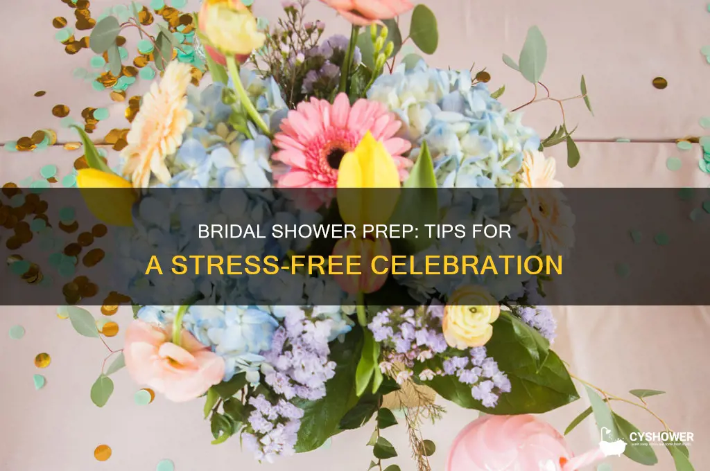 how to get ready for a bridal shower