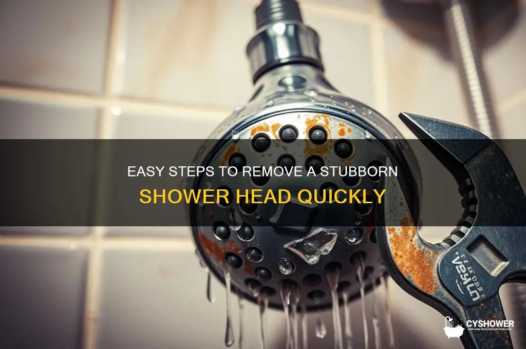 how to get remove difficult shower head off