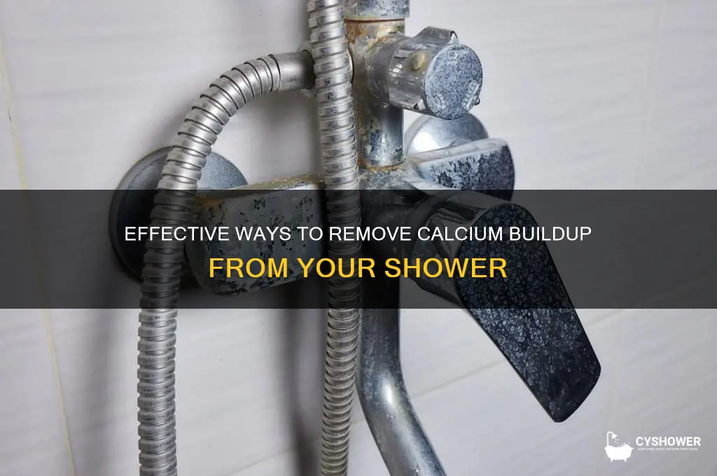how to get rid calcium shower