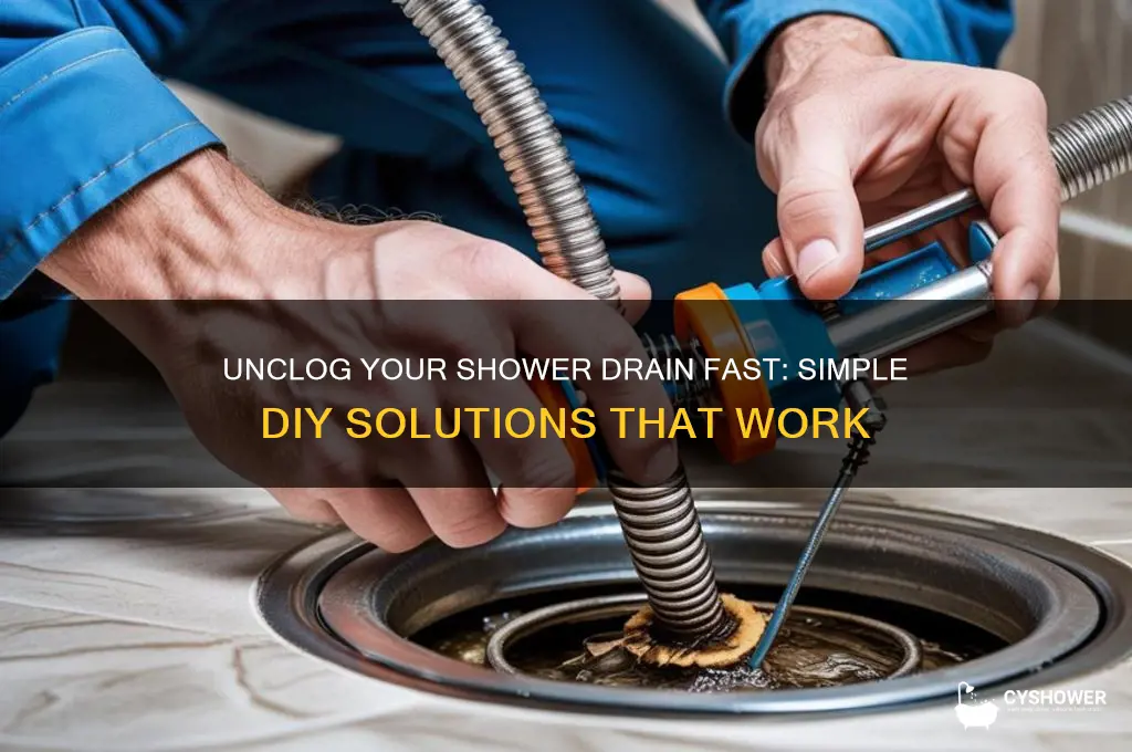 how to get rid of a clogged shower drain