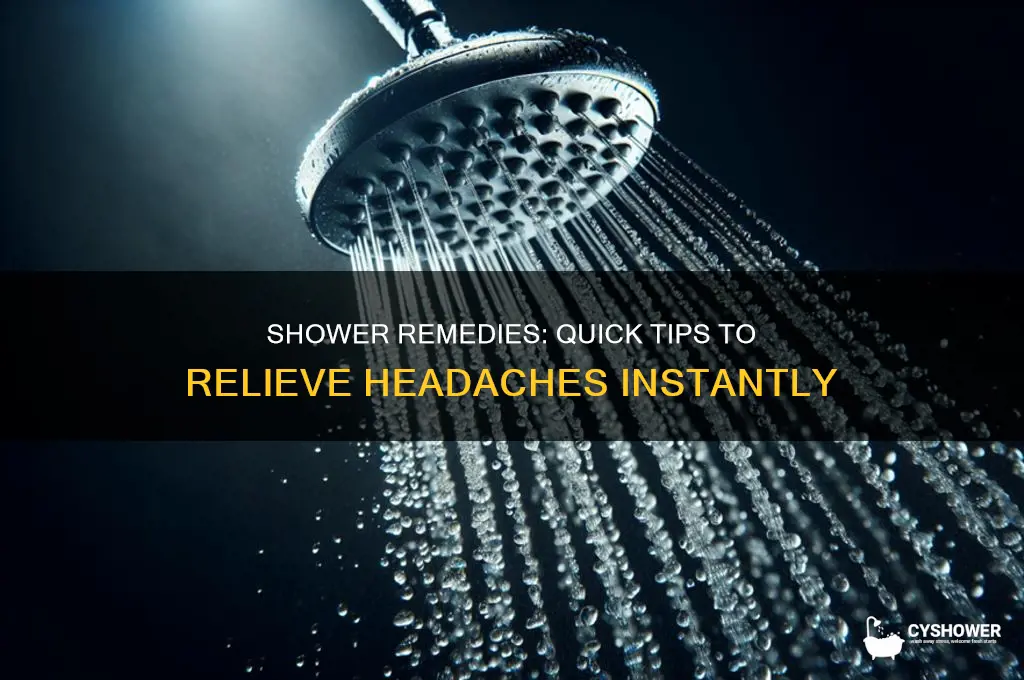 how to get rid of a headache in the shower