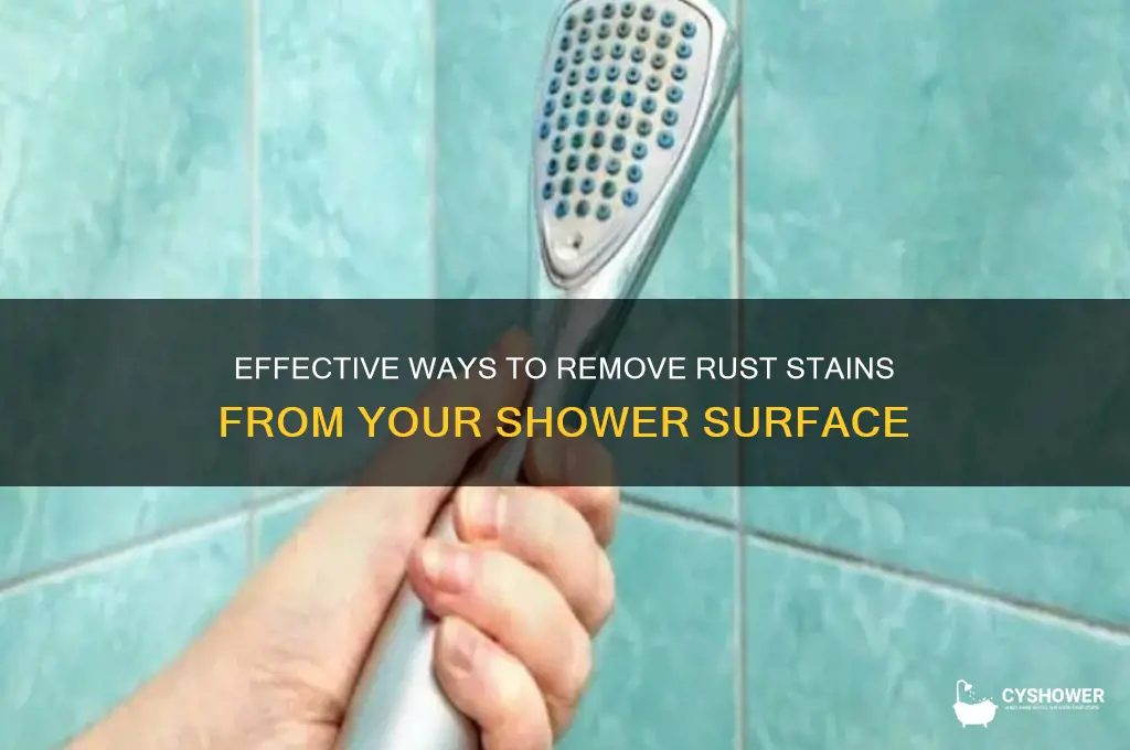 how to get rid of a rust spot in shower