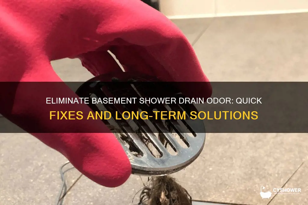 how to get rid of basement shower drain smell