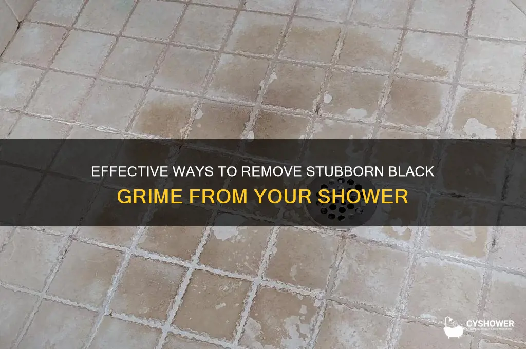 how to get rid of black grime in shower