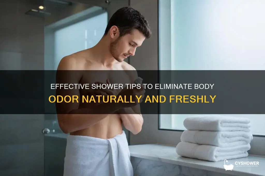 how to get rid of body odor in shower