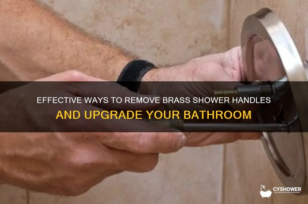 how to get rid of brass shower handles