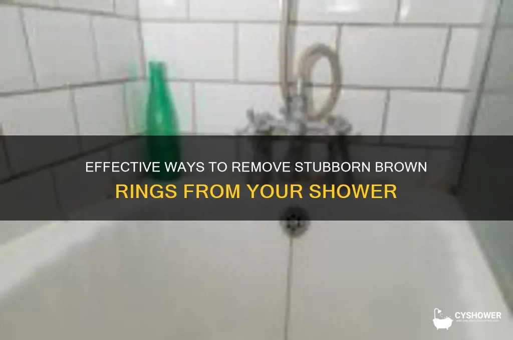 how to get rid of brown rings in shower