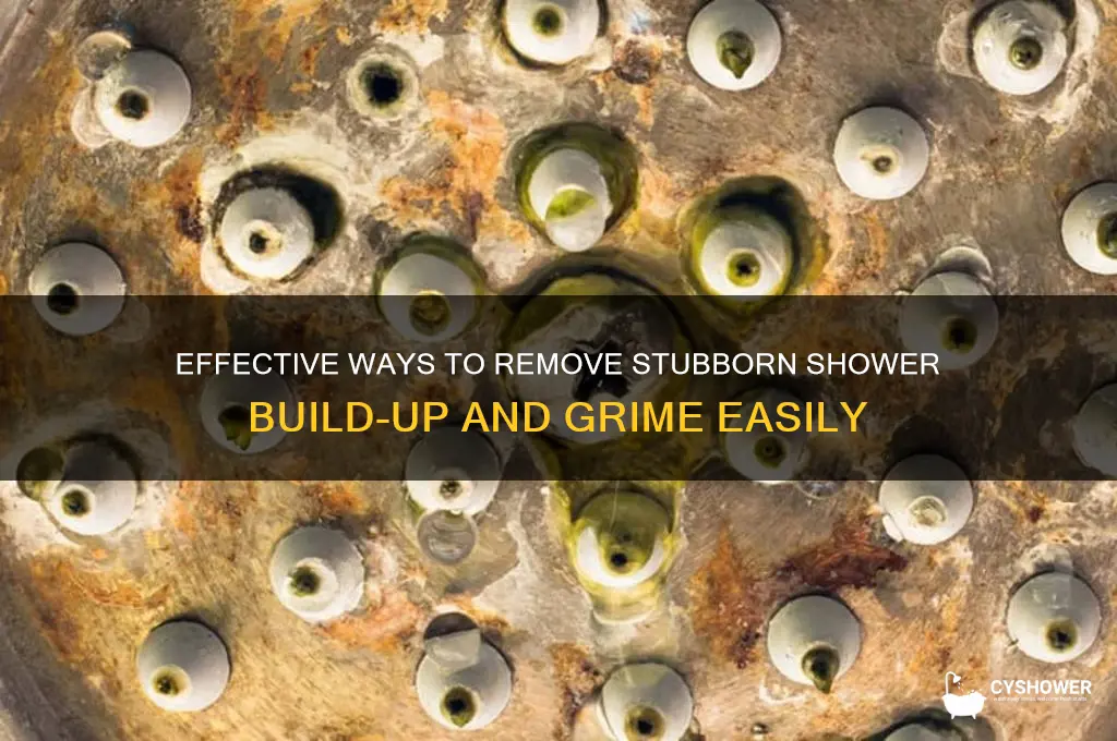 how to get rid of build up in shower