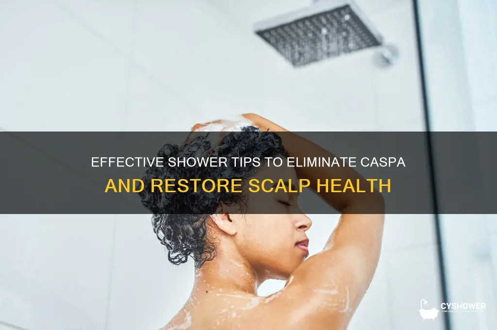how to get rid of caspa in the shower