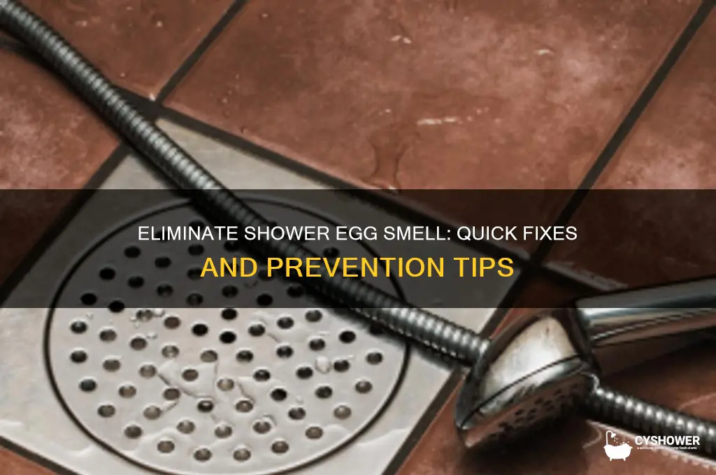 how to get rid of egg smell in shower