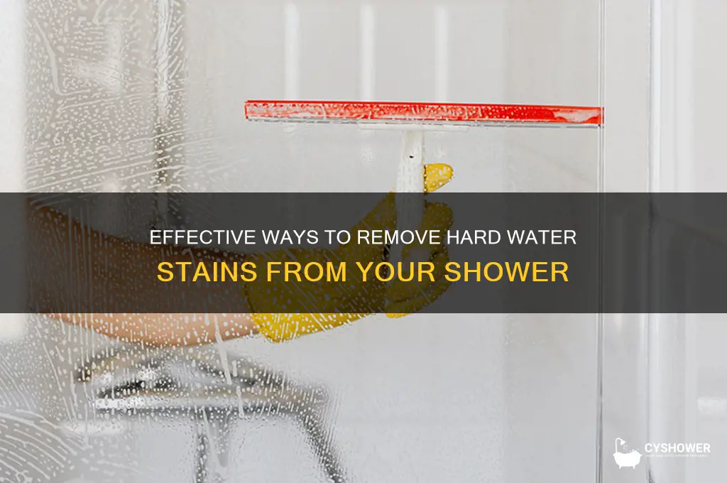 how to get rid of hard water deposits in shower