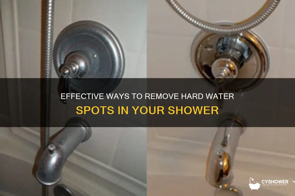 how to get rid of hard water spots in shower