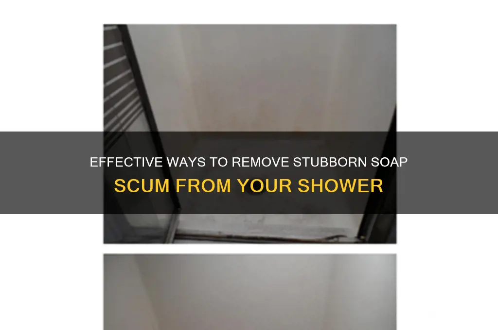 how to get rid of heavy soap scum in shower