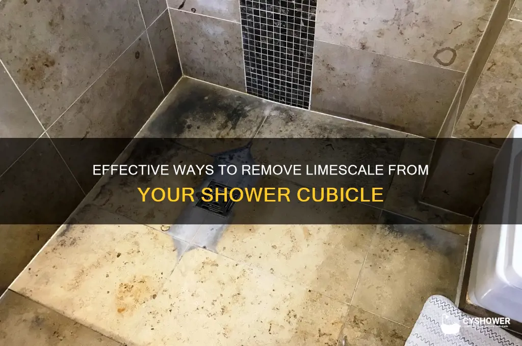 how to get rid of limescale in shower cubicle
