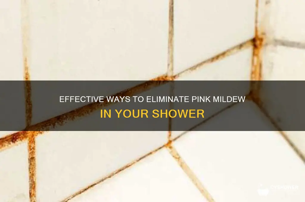 how to get rid of pink mildew in shower