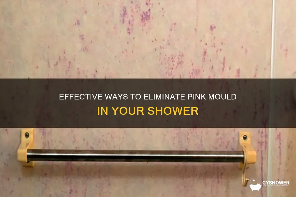 how to get rid of pink mould in shower