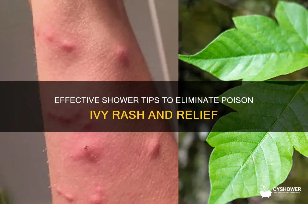 how to get rid of poison ivy shower