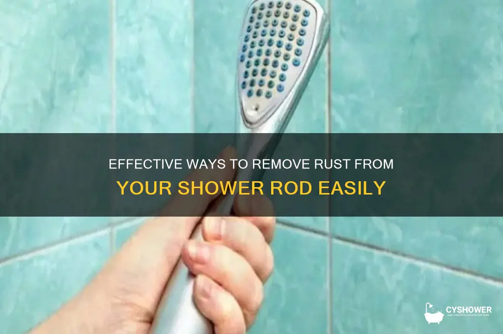 how to get rid of rust from shower rod