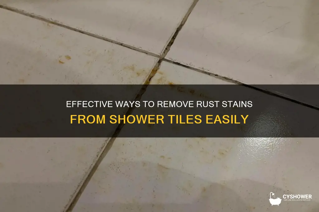 how to get rid of rust on shower tiles