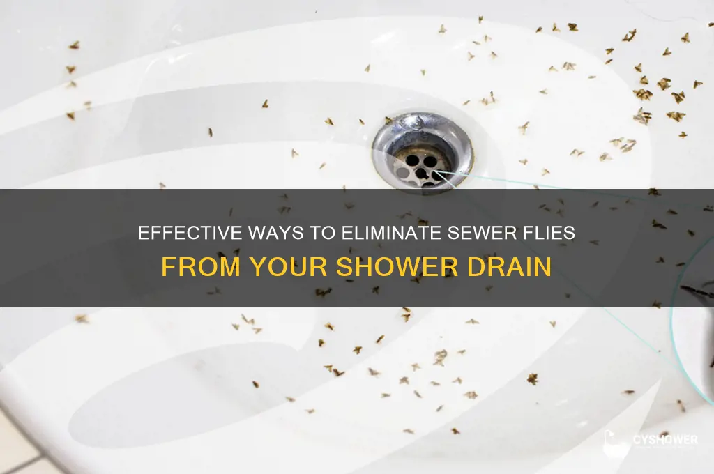 how to get rid of sewer flies in shower