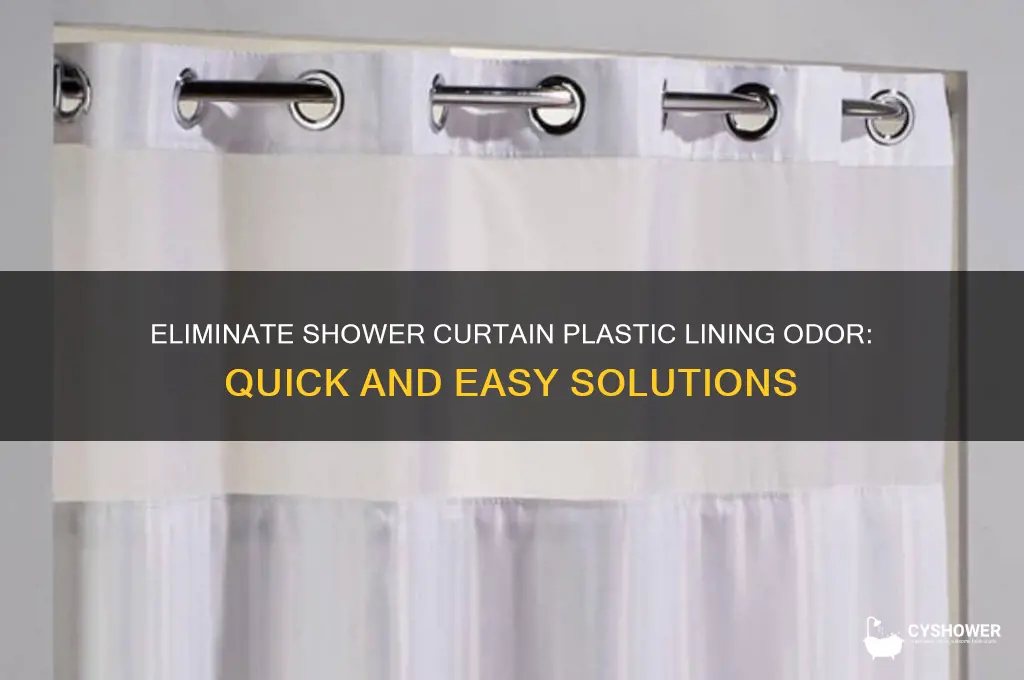how to get rid of shower curtain smell plastic lining