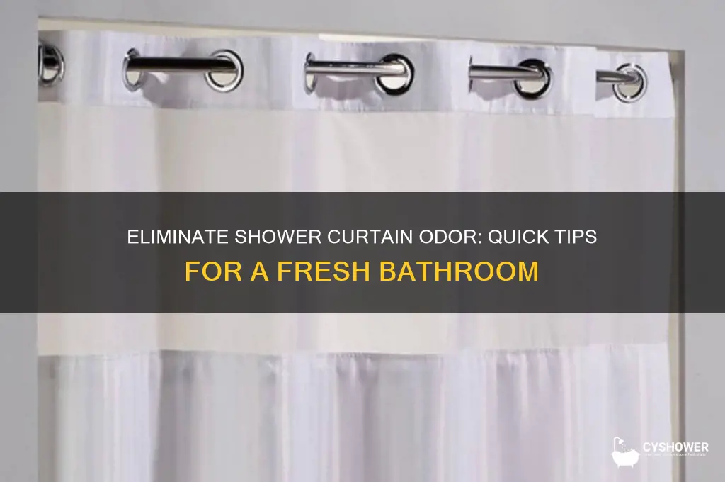 how to get rid of shower curtain smell