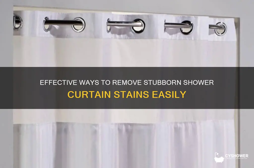 how to get rid of shower curtain stains
