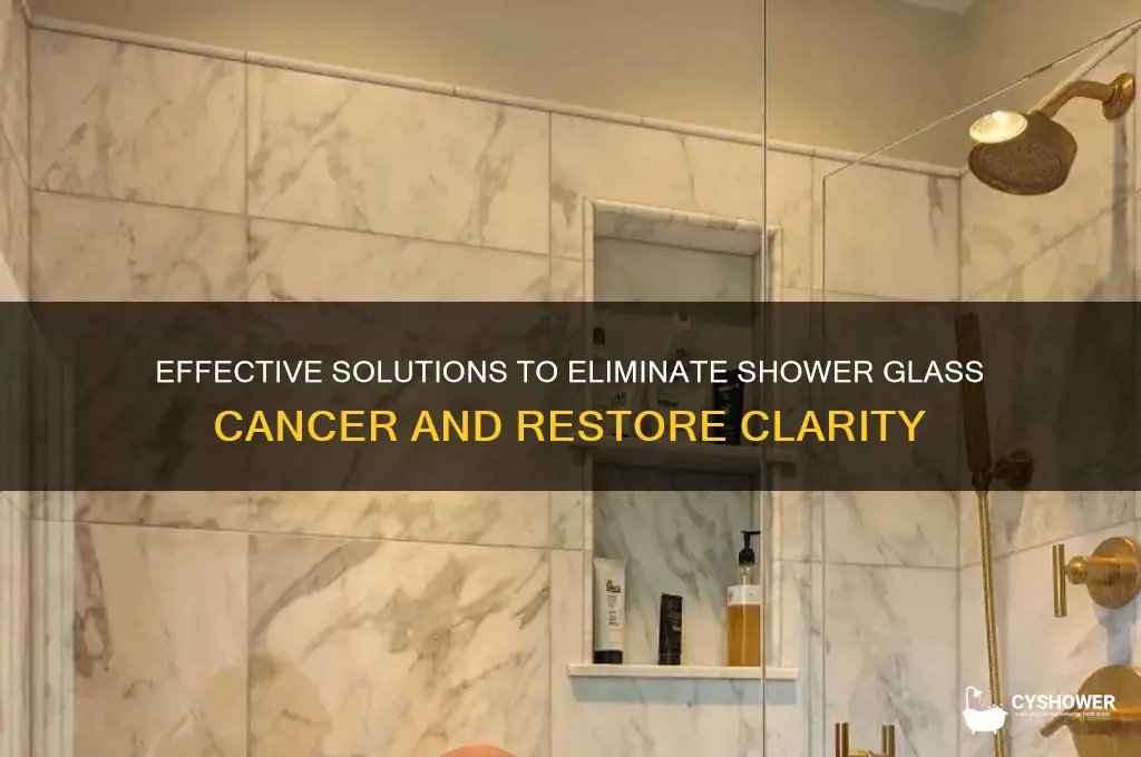 how to get rid of shower glass cancer