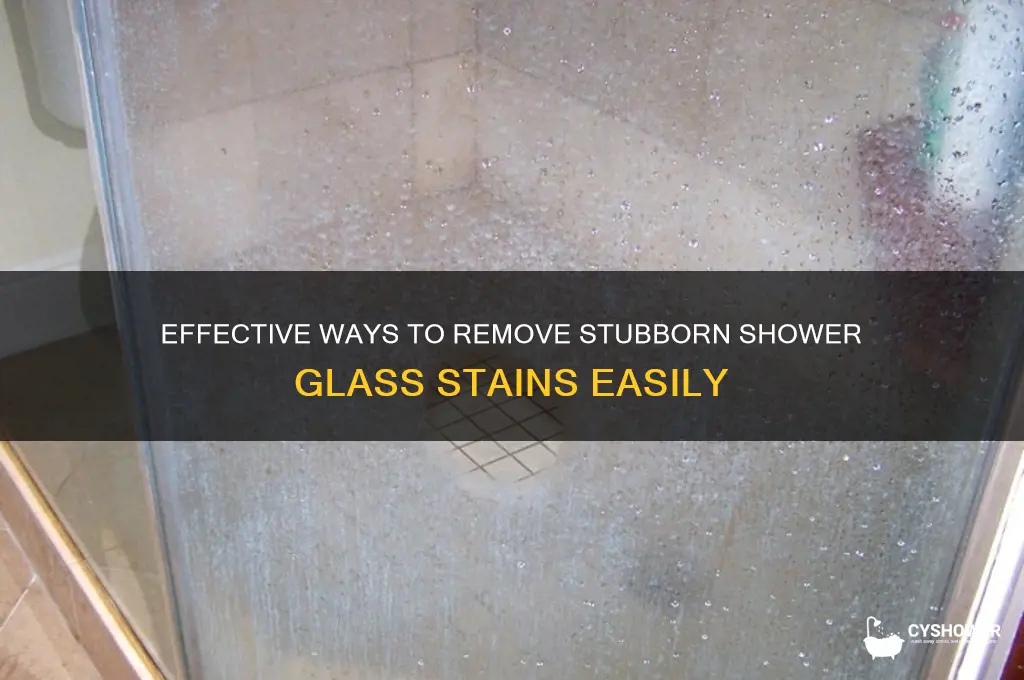 how to get rid of shower glass stains