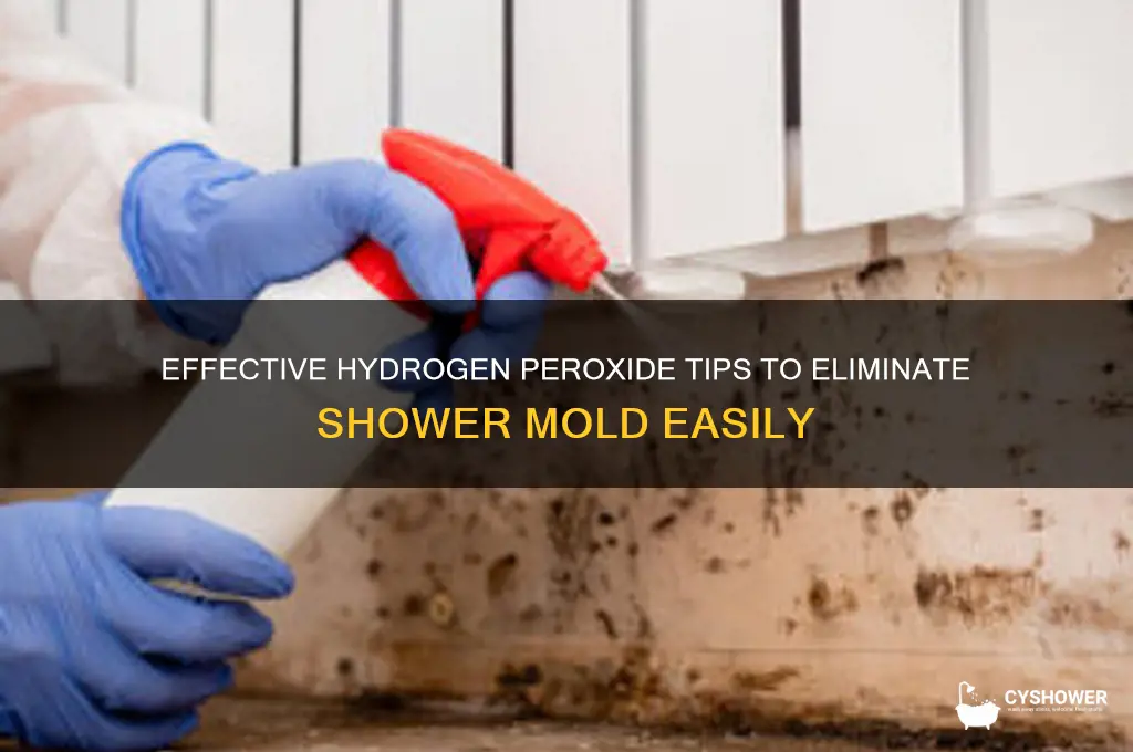 how to get rid of shower mold with hydrogen peroxide