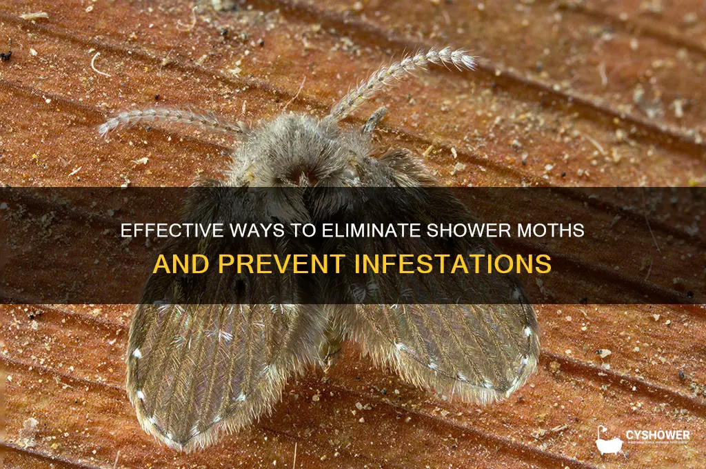 how to get rid of shower moths