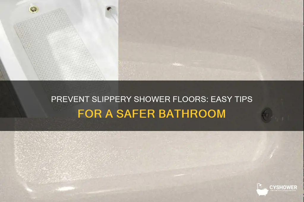 how to get rid of slippery shower floor