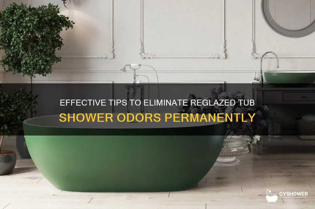 how to get rid of smell from reglazing tub shower