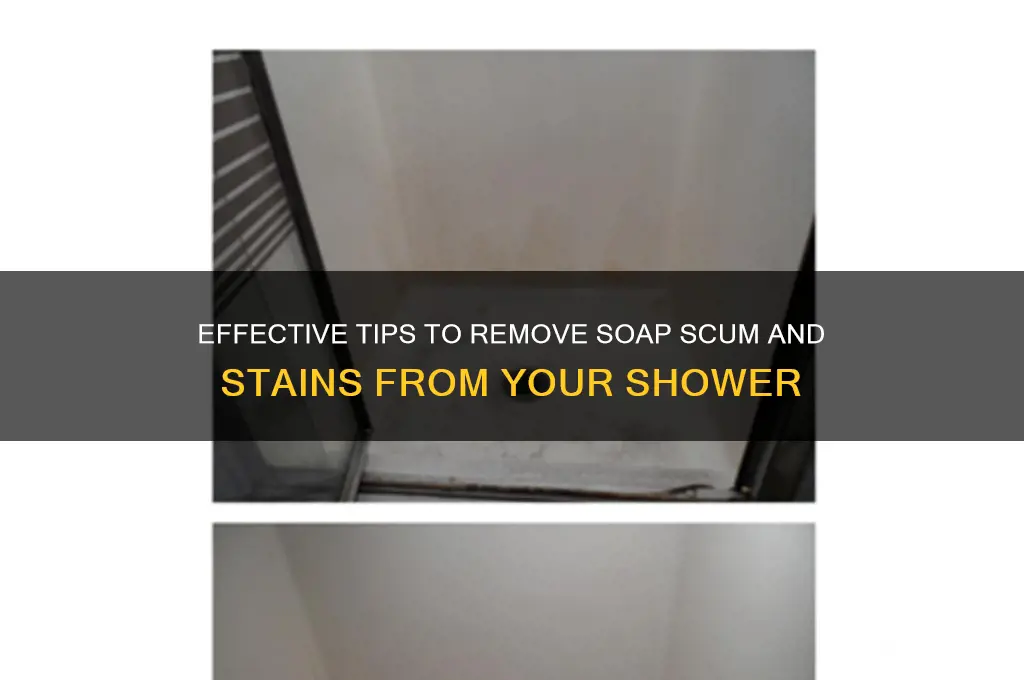 how to get rid of soap stains in shower