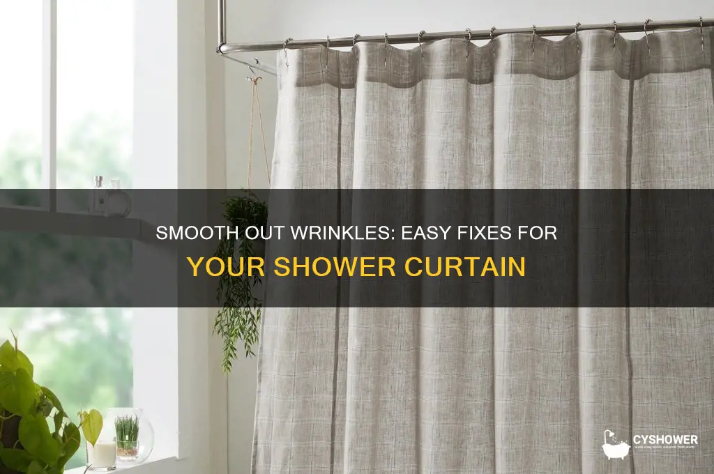 how to get rid of the wrinkles on shower curtain