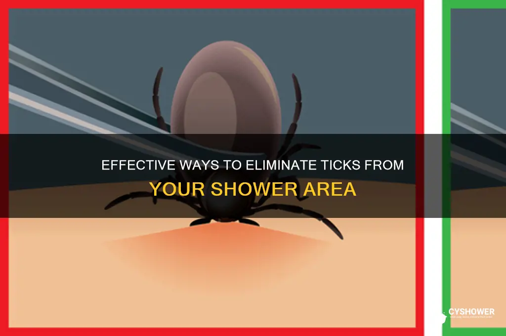 how to get rid of ticks in the shower