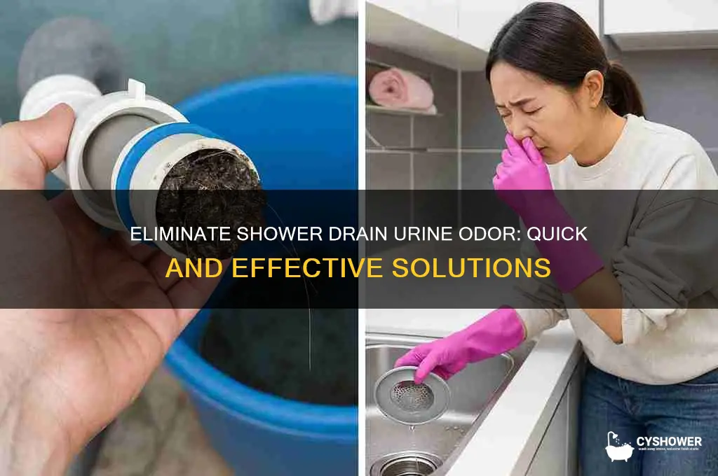how to get rid of urine smell in shower drain