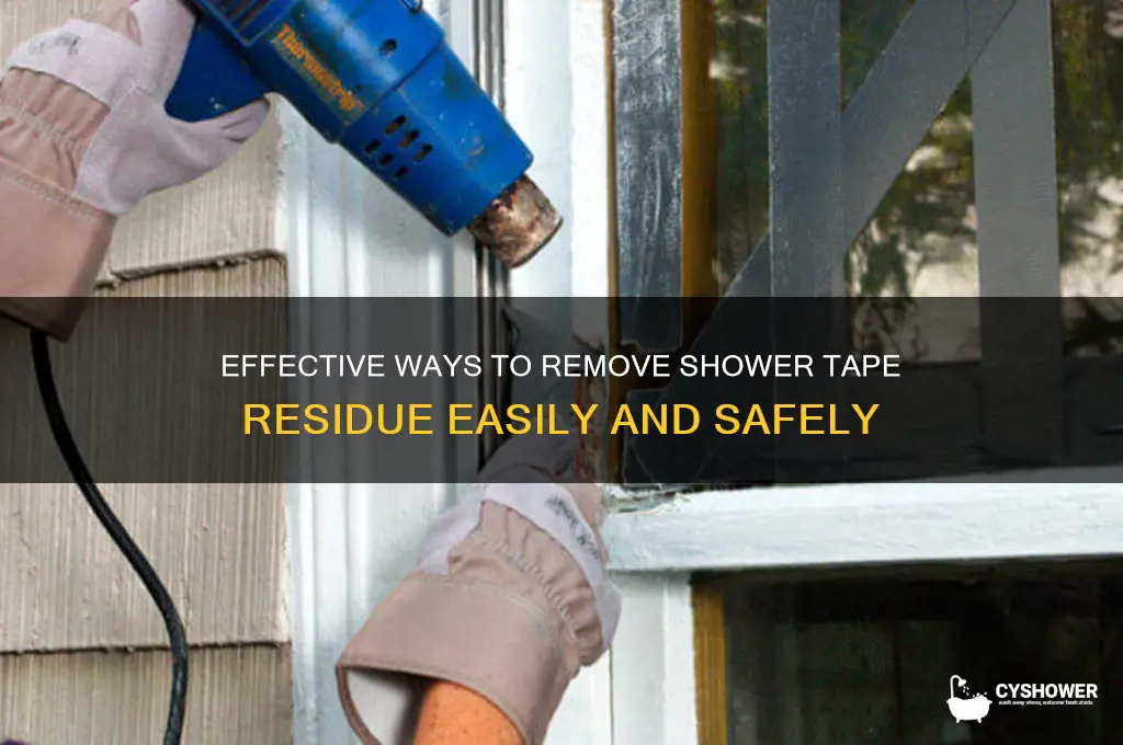 how to get ride of shower tape