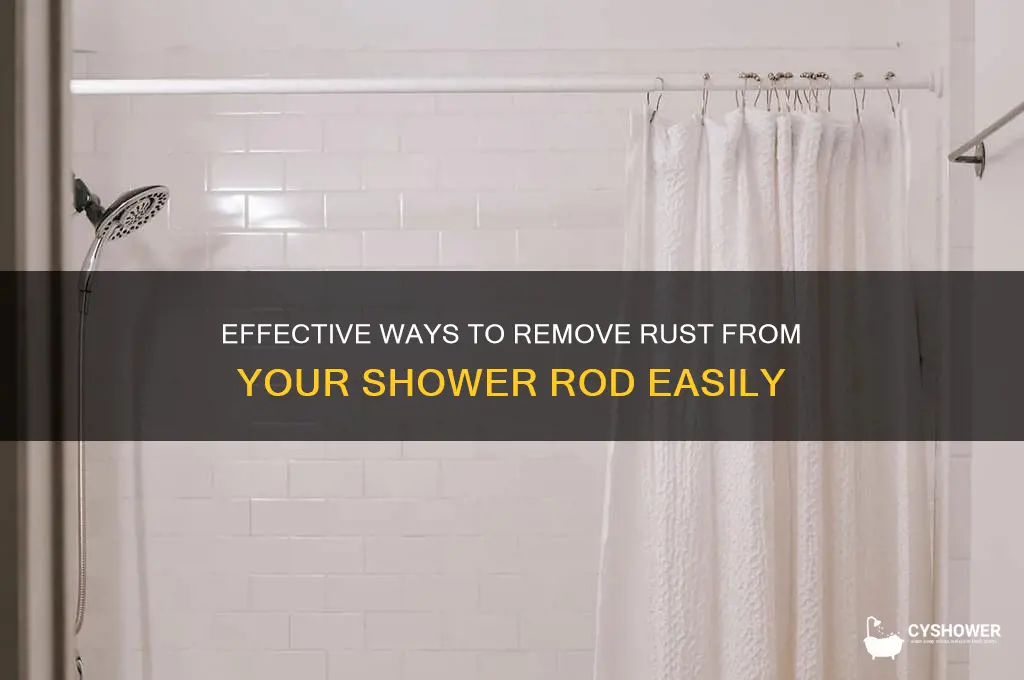 how to get rust off of shower rod