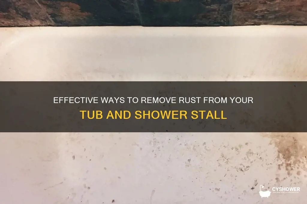 how to get rust off of tub and shower stall