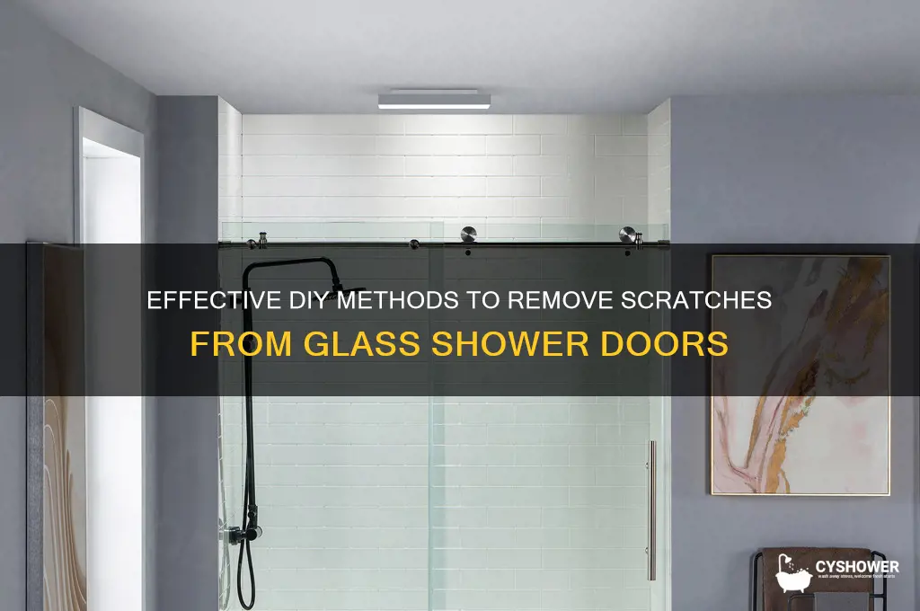 how to get scratches out of glass shower door