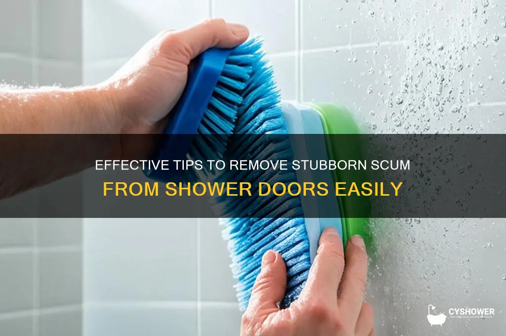 how to get scum of shower doors