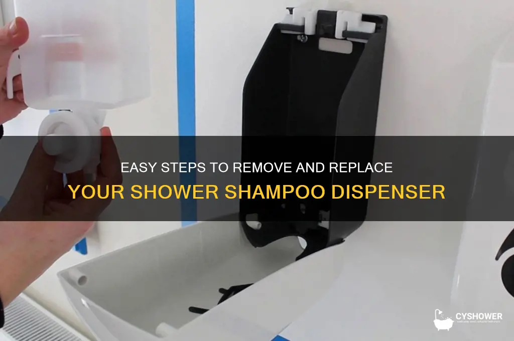 how to get shampoo dispenser from shower wall