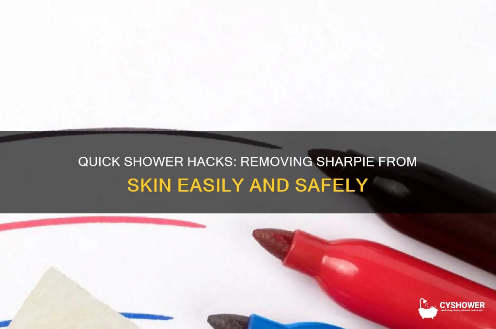 how to get sharpie off skin in shower
